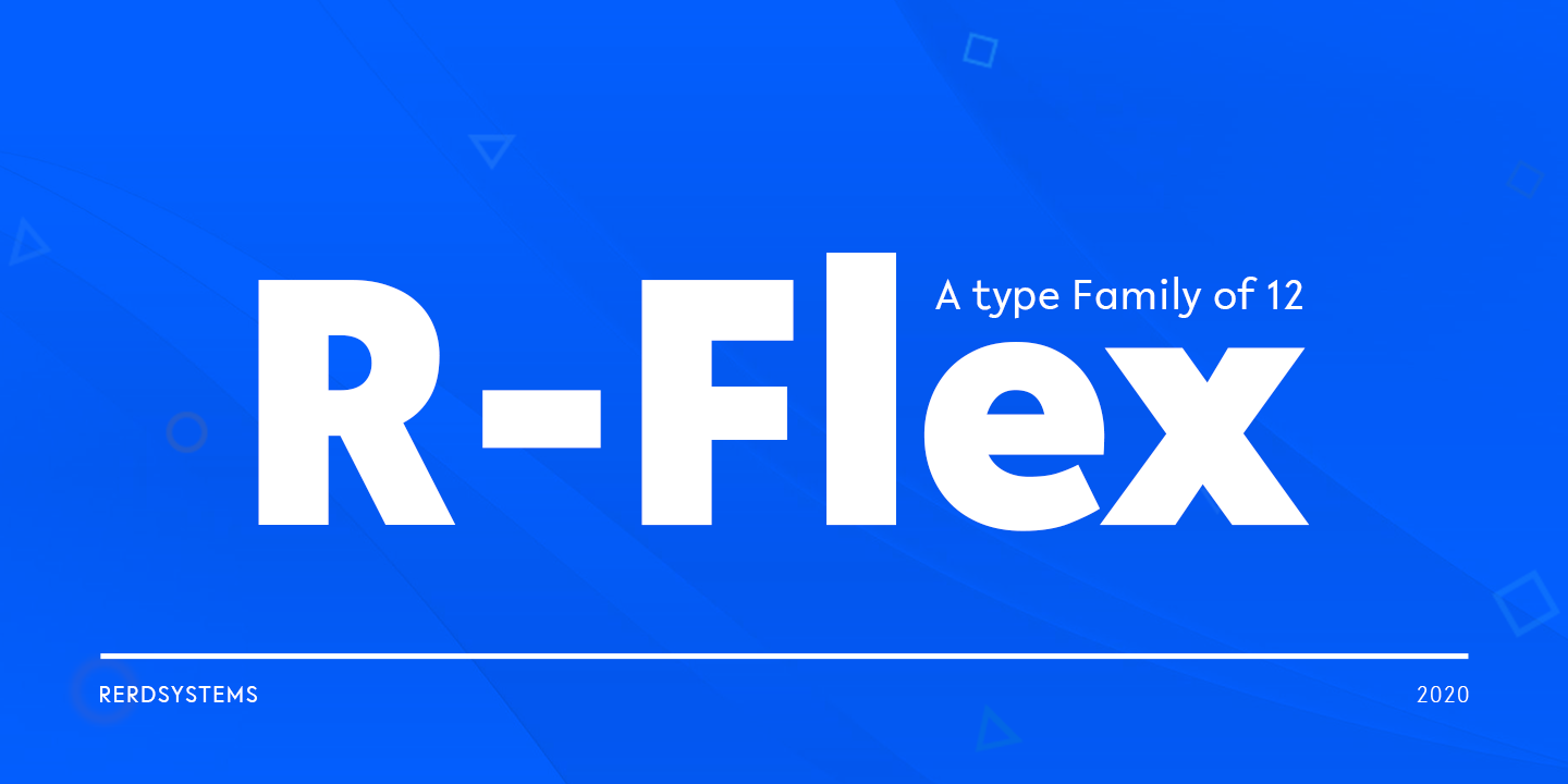 Пример шрифта R-Flex